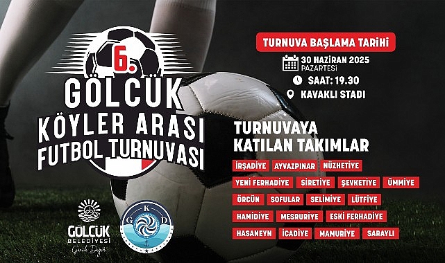 Köyler Arası Futbol Turnuvası 6. Kez Başlıyor!