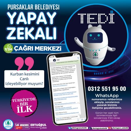 Türkiye'nin ilk ve tek yapay zekâlı çağrı merkezi Pursaklar’da
