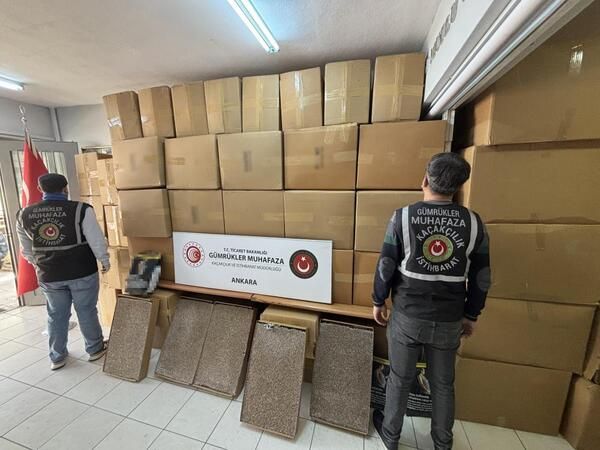 Ankara'da kaçakçılık operasyonu: milyon liralık ürünlere el konuldu!