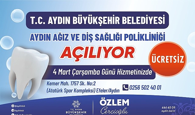 Aydın'da Yeni Ağız ve Diş Sağlığı Polikliniği Açılıyor