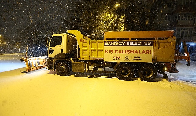 Bakırköy Belediyesi Kış Mücadelesine Devam Ediyor