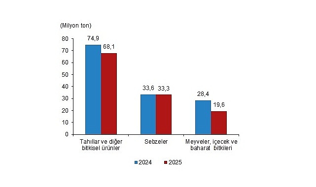 Bitkisel Üretimde Büyük Düşüş: 2025 Raporu
