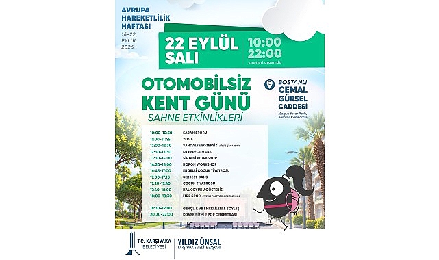 Otomobilsiz Kent Günü Etkinlikleri Başlıyor!