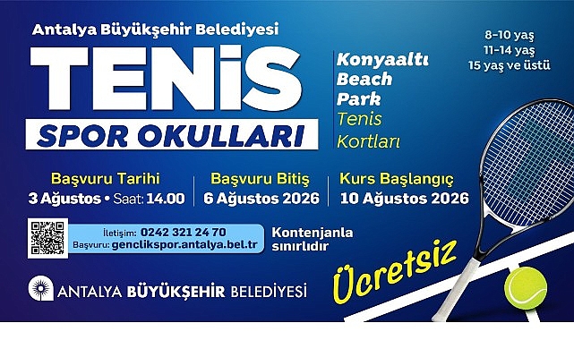 Ücretsiz Tenis Eğitimleri Başlıyor!