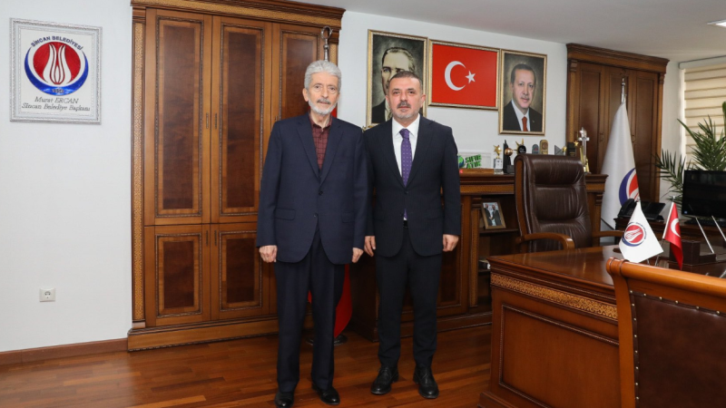 Mustafa Tuna'dan, Başkan Ercan'a ziyaret