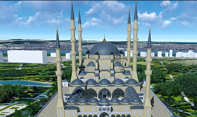 Gebze Millet Bahçesi'nde Yeni Cami Projesi Devam Ediyor