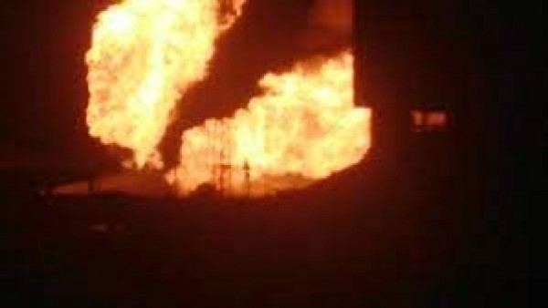 Ankara'da doğalgaz hattında yangın! Alevler göğe yükseldi