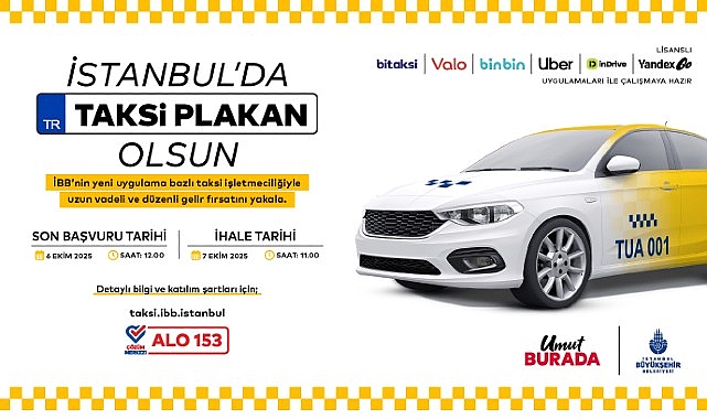 İBB, 250 Yeni Taksi İçin İhale Yapacak!