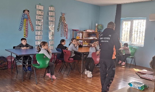 Çocuklara Yangın Güvenliği Eğitimi Verildi