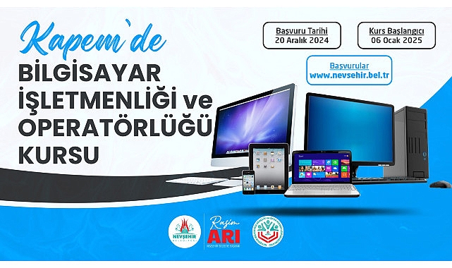 Ücretsiz Bilgisayar Kursuna Kayıtlar Başlıyor!