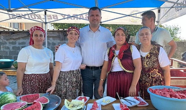  Kurtdere'de karpuz tadında şenlik