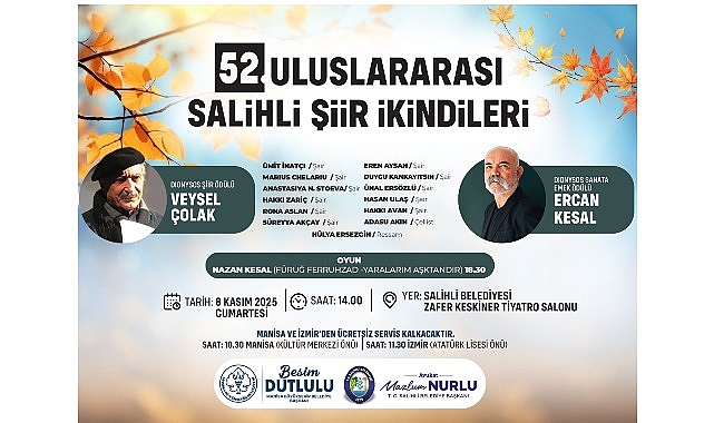 Salihli Şiir İkindileri 52. Kez Yapılacak!