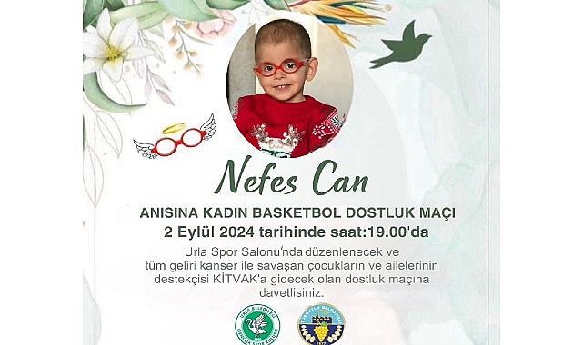  Urla'da Nefes Can Anısına Dostluk Maçı Oynanacak