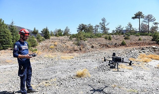  Osmangazi Belediyesi Orman Yangınlarıyla Mücadelede 